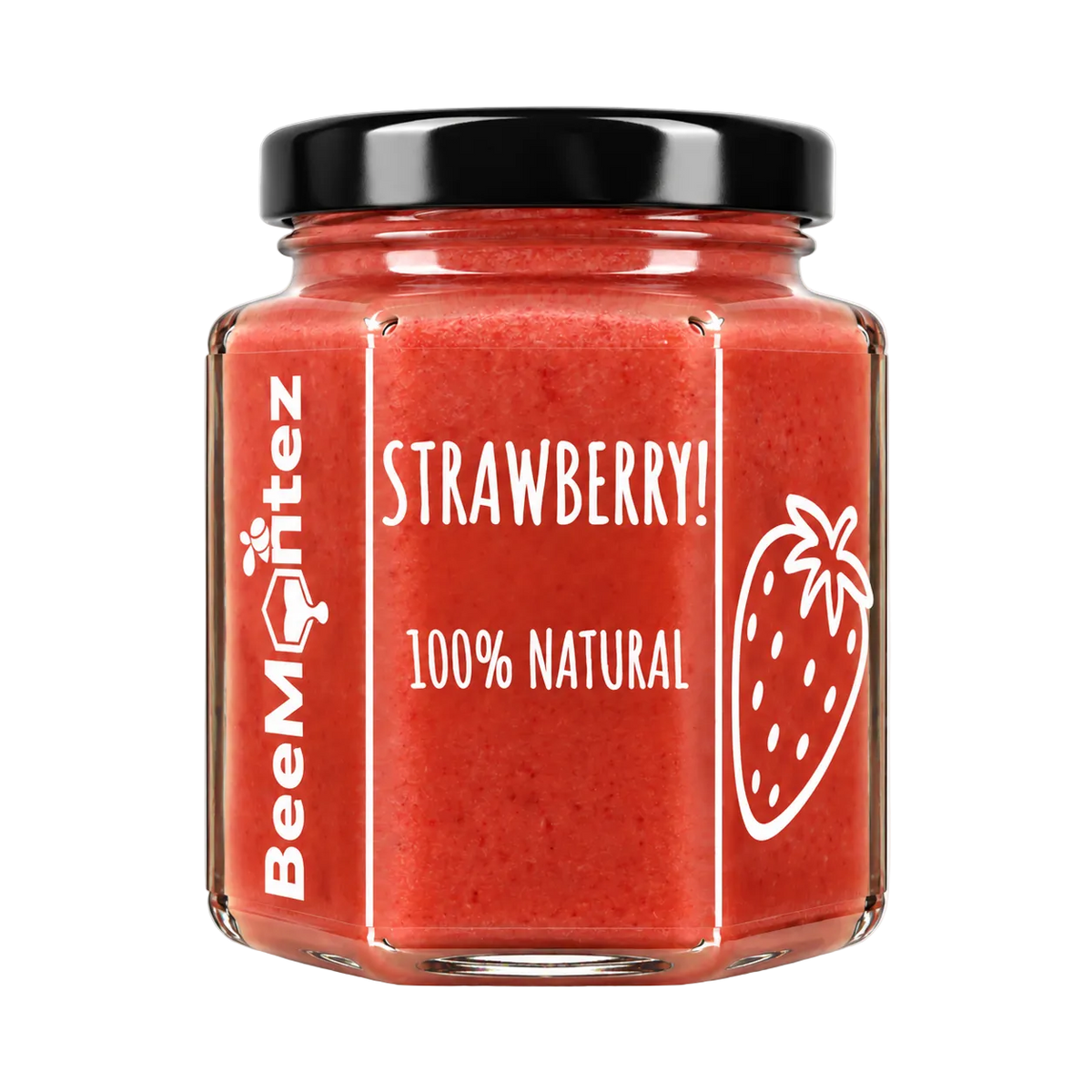 BeeMontez Strawberry crèmige honing met aardbei