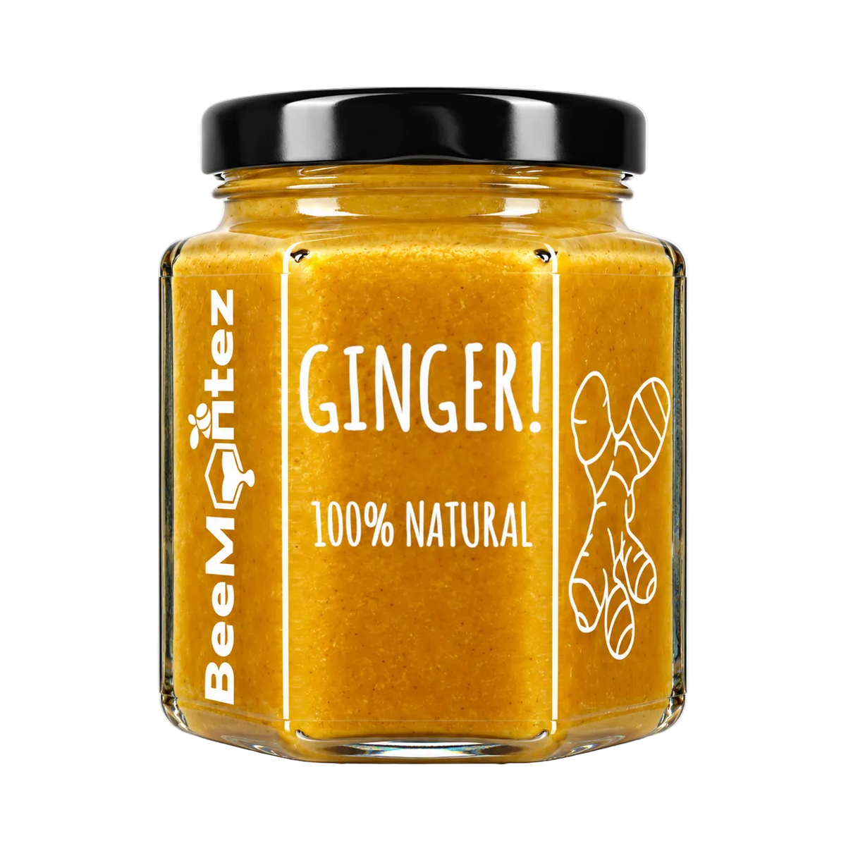 BeeMontez Ginger crèmige honing met gember en kurkuma