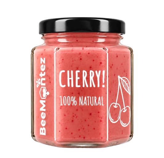 BeeMontez CHERRY crèmige honing met kers