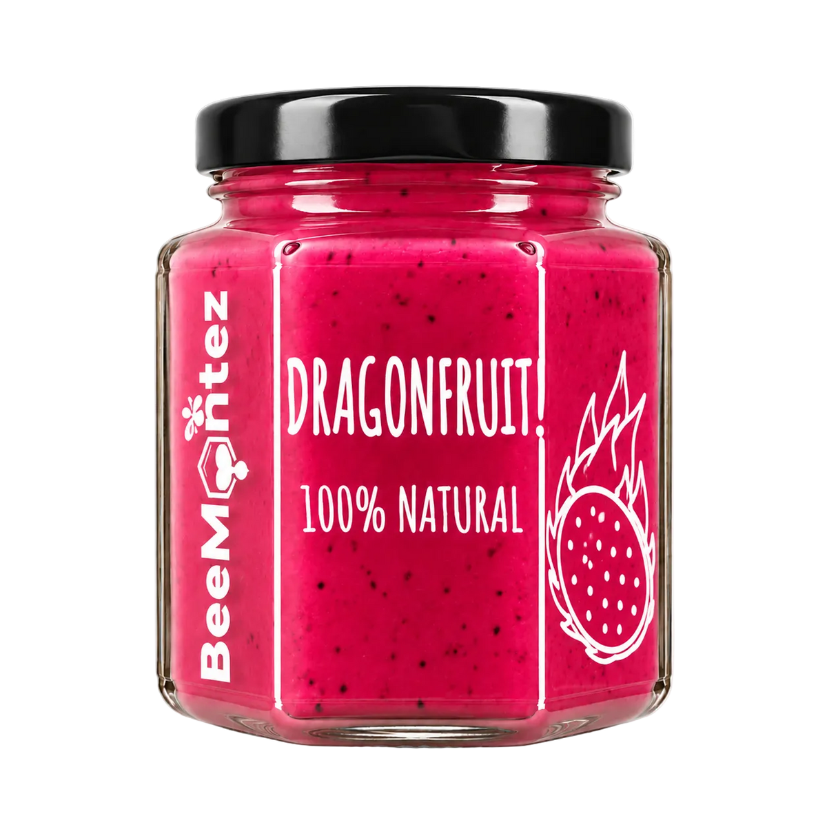 BeeMontez DRAGONFRUIT crèmige honing met dragonfruit