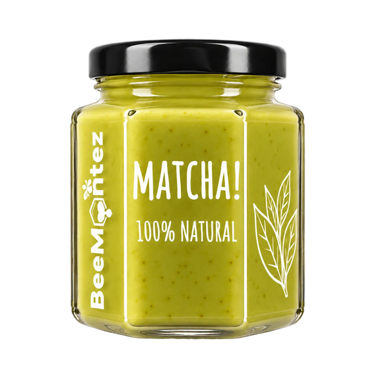 BeeMontez MATCHA crèmige honing met matcha en echte vanille