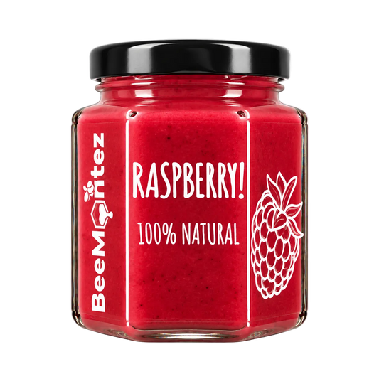BeeMontez Raspberry crèmige honing met framboos