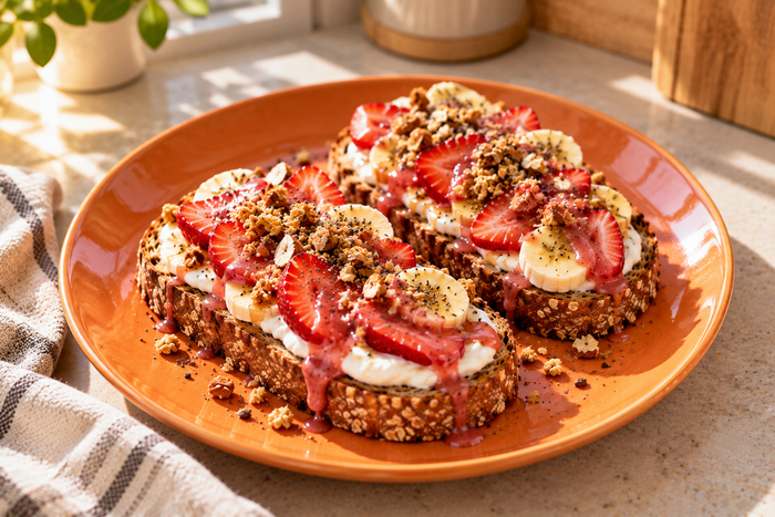 Strawberry Power Toast